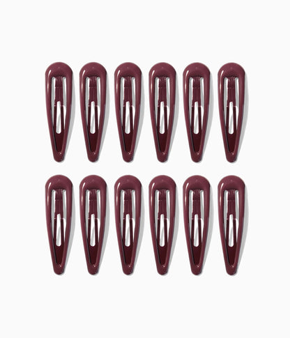 JELLIFY™ Jelly Snap Clips in Black Cherry, 12 Pcs