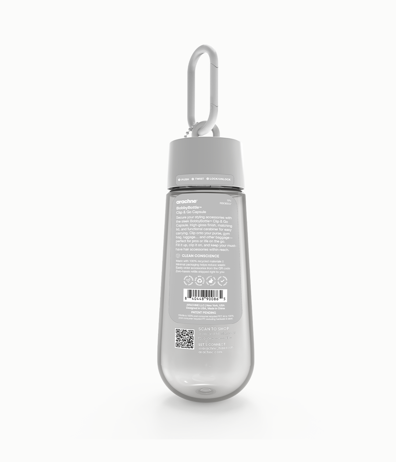 BobbyBottle™ Clip & Go Capsule in Cloud Drop