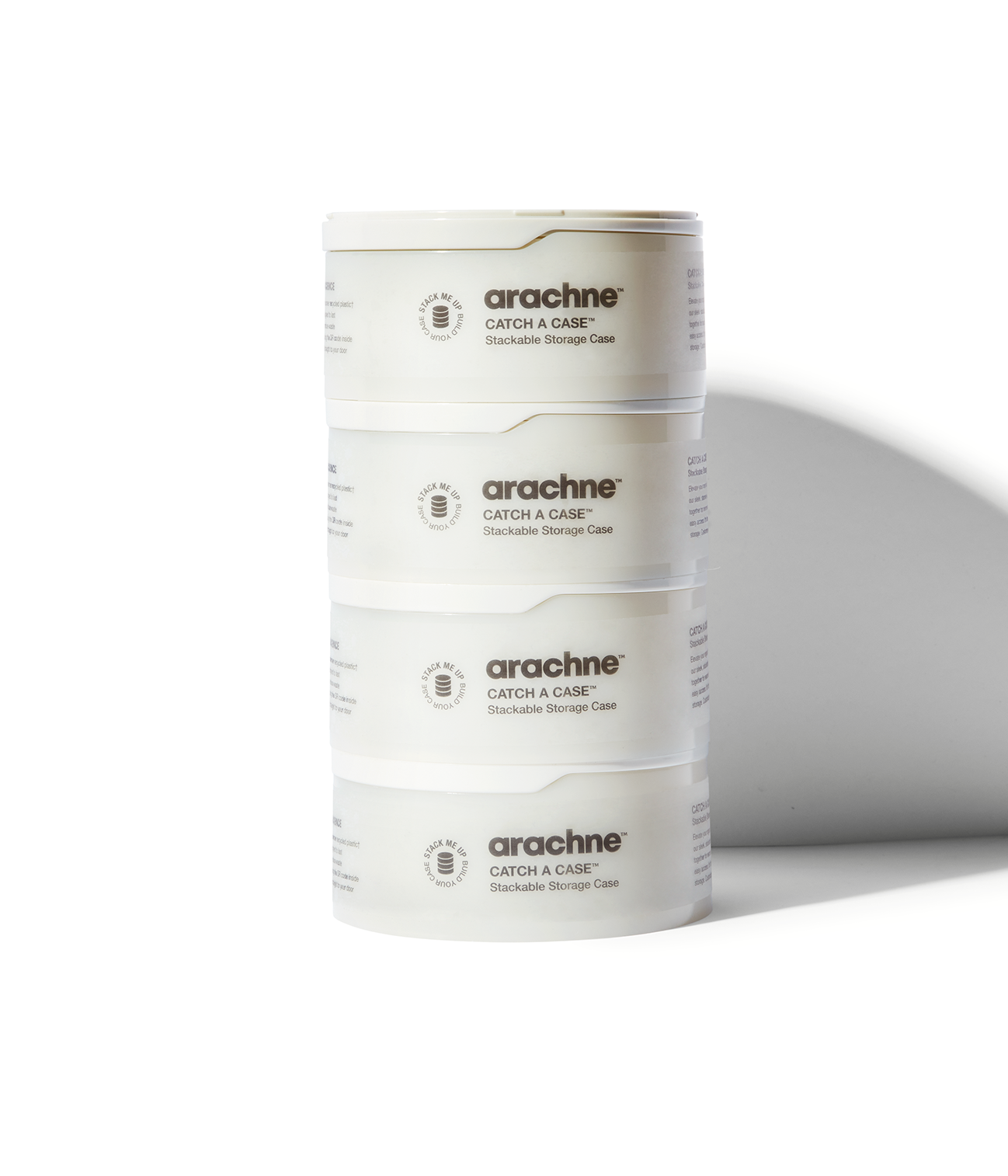 CATCH A CASE™ TRIO Stacked Storage Cases in Cloudstone, 3 Pcs