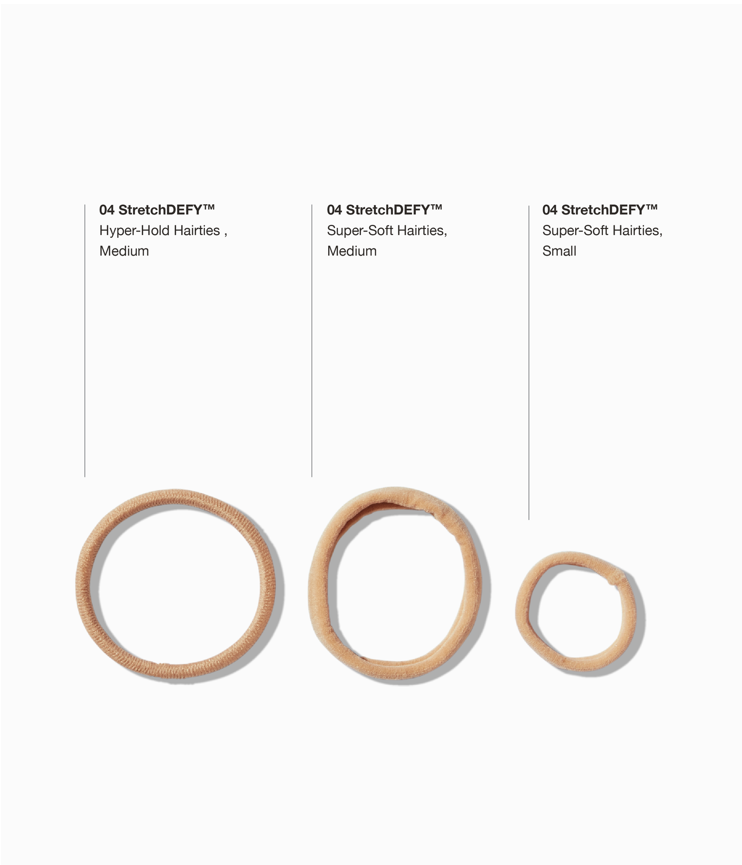 StretchDEFY™ Super-Soft & Hyper-Hold Hairties in Blonde Bombshell, 12 Pcs